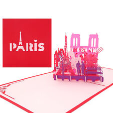 Pop Up Karte "Paris Panorama" Geburtstagskarte, Souvenir, Gutschein Geschenkidee