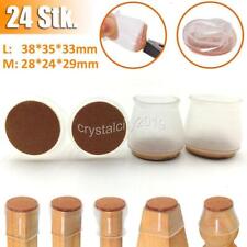 24x Flexible Stuhlbein Schutzkappen Filzgleiter Bodenschutz Schoner Elastisch