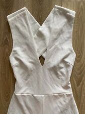 Hosenanzug Gr. S, creme, weiß, gekreuzter Rücken, rückenfrei, neu