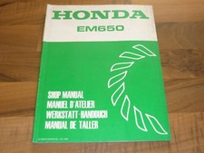 HONDA EM650 Generator Stromerzeuger Notstromaggregat General WERKSTATT HANDBUCH