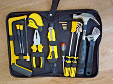 Werkzeug Set mit Tasche für Reparatur Haus Garten Büro Fahrrad /OVP, 17 Teile