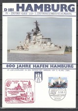 Geb 53) Schiffe: D 181 HAMBURG, Zerstörergeschwader ! 2 Scans !