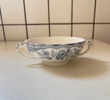 Porzellan Englisch Bristol Crown Ducal A.G.R Blue Suppentasse  Orginal Marke