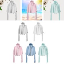 Damen Sonnenschutzjacke mit Kapuze, Sonnenschutzkleidung für den Fahrsport