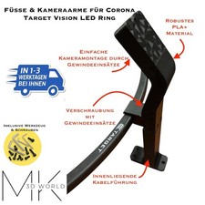 Autodarts Kamerahalterung für Target Corona Vision, Kameras HBV OV9732 100° 2M