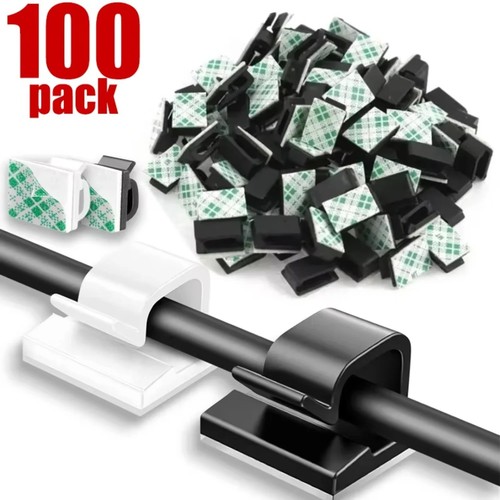 100x kabelclip selbstklebend - kabelclip,