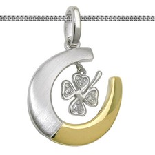 Hufeisen mit Kleeblatt Glücks