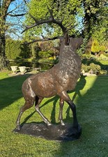 Bronze Skulptur  eines Hirsch