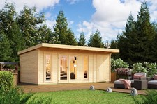 Gartenhaus holz 44mm sizilien - gartenhaus,