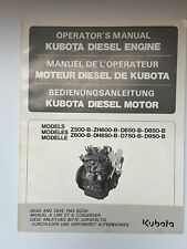 Kubota Bedienungsanleitung Diesel Motor