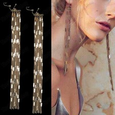 CLIP ON 20cm sehr lange GOLD