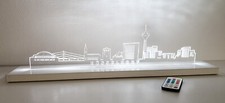 LED-Skyline Düsseldorf weiß