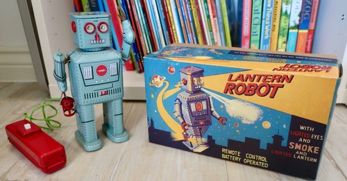 Vintage laterne roboter - vintage,