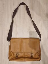 FOSSIL Buckner Aktentasche Umhängetasche Laptoptasche, echtes Leder, hellbraun