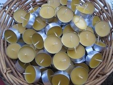 50 Bienenwachs-Teelichter