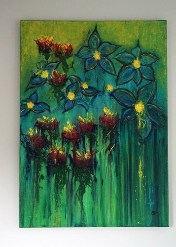 Acrylbild gemälde leinwand - acrylbild,