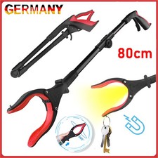 Garten Greifer Greifzange Faltbare Greifer Müllzange Gummigreifer mit LED Licht