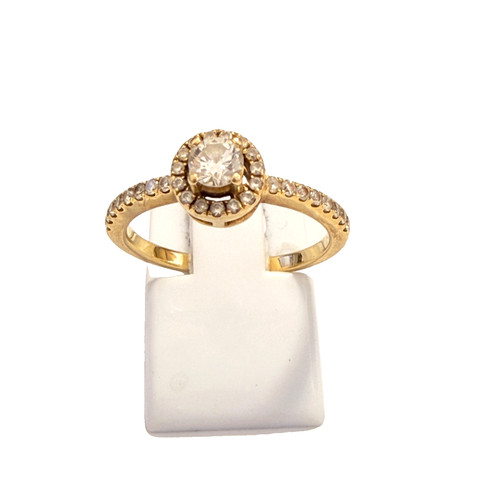 Zarter diamantring gelbgold - zarter,