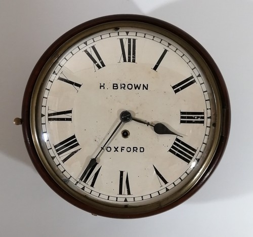 Round dial fusee clock - dial,