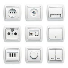Steckdose, Steckdosen, Schalter, Lichtschalter, Wechselschalter, Schuko, EL-BI