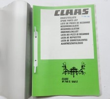 CLAAS W 740 S / 640 S  Kreiselwender   Ersatzteilliste Original 1988 