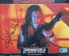 Linda Hamilton signiertes 10x8 Terminator Foto ACG COA AG05169