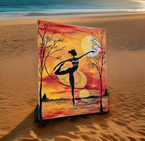 Acrylbild abstrakt unikat - acrylbild,