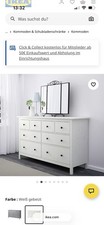 IKEA Hemnes Kommode, 8 Schubladen, Weiß, 160x96 Cm