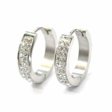 1 Paar Edelstahl Kristall