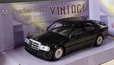 MERCEDES BENZ 190, VINTAGE - MODELLAUTO , SCHWARZ , 1 : 43 , NEU , LIZENZPRODUKT