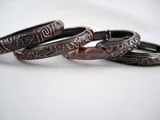 Armreif klappbar Antikfinish Kupferoptik verschiedene Designs