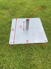 Fahnenmast teleskopisch mit Ständer (Allu, Stahl)