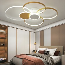 LED Design Deckenleuchte Dimmbar Deckenlampe 6-Ringe Deckenlampe Wohnzimmer