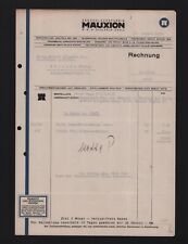 SAALFELD/SAALE, Rechnung 1930, Schokoladen-Fabrik Mauxion mbH