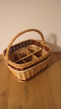 Einkaufskorb Flaschekorb für 6 Flaschen Weidenkorb Weiden Korb Flaschenträger  