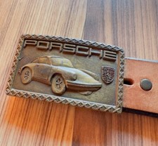 Vintage Porsche Oldtimer Antiker Gürtel Messing