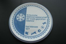 Bad Wiessee 1977 13. Deutsche Skilehrermeisterschaft der Skilehrer Wandteller