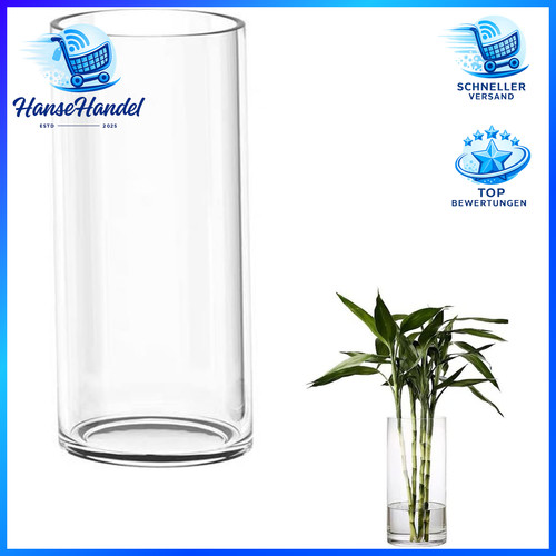 Glas blumenvase zylinder - glas,