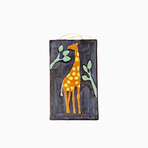 Wandrelief giraffe keramik - giraffe,