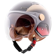 Jethelm Heritage Sunset Rollerhelm Retro Motorradhelm mit Sonnenblen