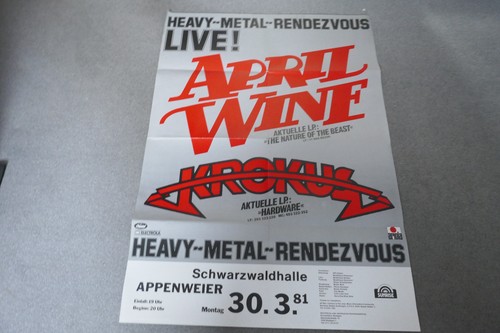 Krokus april wine konzert - april,