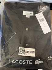 Lacoste Herren Classic Fit Klassisches Poloshirt Crocodile Schwarz Gr 9 / 4 XL