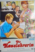 Filmplakat DIE HAUSLEHRERIN A1 Filmposter Gloria Guida Erotik 1978 Edwige Fenech