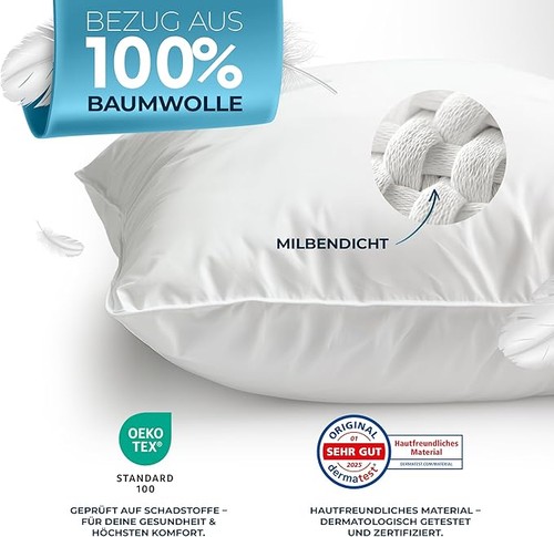 Glückstoff daunenkissen - glückstoff,