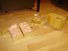 Puppenstube alt Schlafzimmer