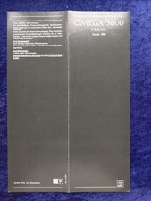 Opel Omega A Preisliste 1.1988 für: Omega 3000