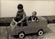 Photo Children in Toy Car -