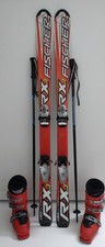 Kinderski Set Fischer XTR in 130 cm +Schuhe Gr. 37,5-38 neue Stöcke.Service