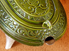 antik Holz Behälter Kohle frosch Frankreich um 1900 museal becken schütte kasten