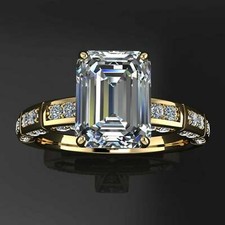Frauen 2,50 Kt Smaragd Diamant
